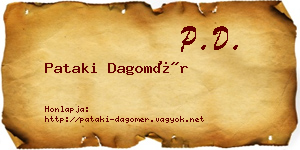 Pataki Dagomér névjegykártya